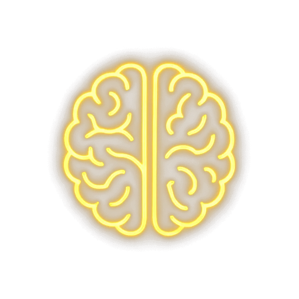 BrainScroller neon brain